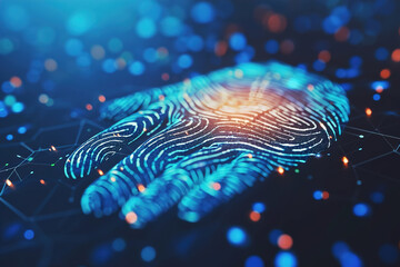 Representing secure access through biometric authentication, such as fingerprints