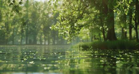 Fototapeta premium froest and lake