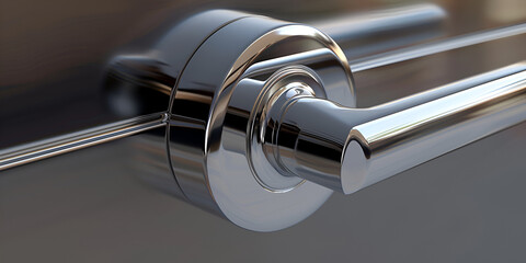 A door hand a handle used to open or close a door. Door handles can be found on all types of doors including exterior. - obrazy, fototapety, plakaty