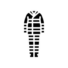 high visibility clothing glyph icon vector. high visibility clothing sign. isolated symbol illustration