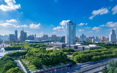 Foto op Plexiglas The city environment around Century Plaza, Shanghai, China © Weiming