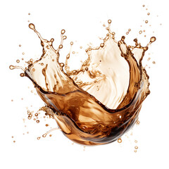 Cola splash isolated isolated transparent, Generative AI 