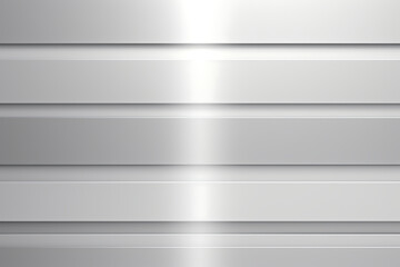 Abstract metallic background with white and gray lines. 3d illustration.