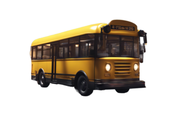 bus yellow stop concept transportation city 3d cartoon rendering vehicle travel tour auto public automobile passenger illustration blue wheel three-dimensional render