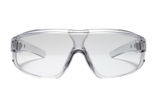 Vision Protectors: Clear-Lens Safety Glasses. On White or PNG Transparent Background. - Powered by Adobe