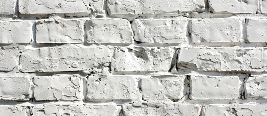White thin brick wall texture