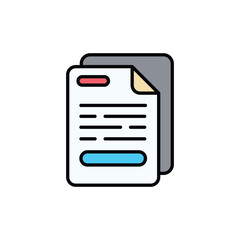 File icon design with white background stock illustration