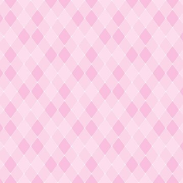 ドットライン入りダイヤ柄背景のループ動画（ピンク）【正方形ビデオ】