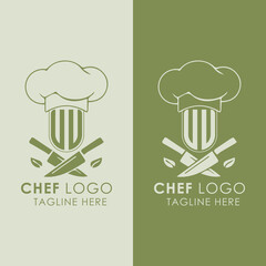 UU initial monogram for chef cooking logo with creative style design.