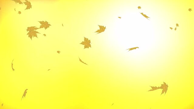 background with yellow leaves