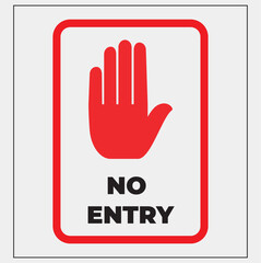 symble of no entry concepty at working area adobe illustraor design
