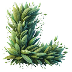 Fototapeta premium Isolated 3D Letter on a Clear PNG Canvas, Generative AI