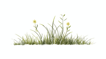 Marram grass with the flower power sign on it Flat vector - obrazy, fototapety, plakaty