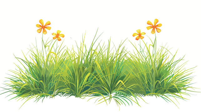 Marram grass with the flower power sign on it Flat vector