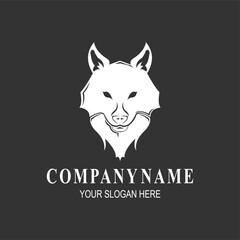 Iconic Badge Emblem Wolf Silhouette Logo