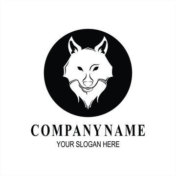 Iconic Badge Emblem Wolf Silhouette Logo