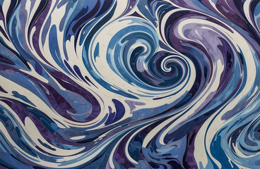 mixture of purple and blue, generative ai