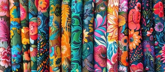 Variety of Colorful Textile Designs.