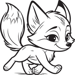 sketch of a fox