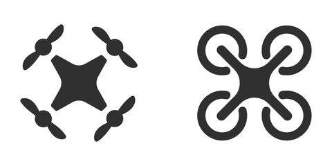 Drone sign black icon vector illustration