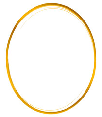 Simple oval gold frame