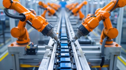 Industry: A high-tech manufacturing facility producing cutting-edge electronics