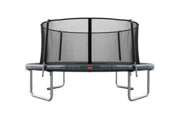 Bouncing Bliss: A Hypnotic Array of Trampolines. On White or PNG Transparent Background.