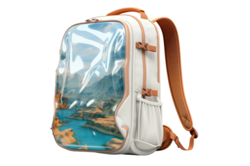 Wanderlust Worn on Canvas. On White or PNG Transparent Background.