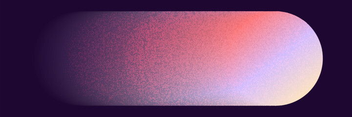 Gradient Y2k shape blur with noise. Line blurry aesthetic y2k. Vector grain pastel form illustration. Aura gradient shape