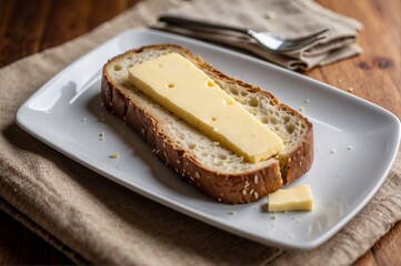 Butter or cheese on bread