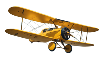 biplane yellow sky blue aircraft transportation flight plane airforce fighter vehicle technology transport aerospace industrial aeroplane aviation industry bomber flying leisure adventure