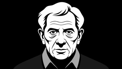 Portrait Capturing the Character of an Old Man's Face