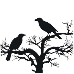 A bird sitting on top of a tree branch