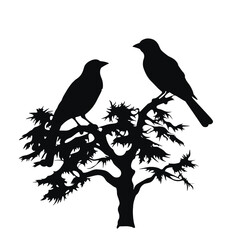 A bird sitting on top of a tree branch