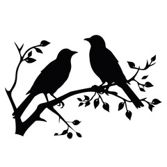 A bird sitting on top of a tree branch