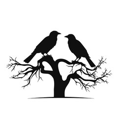 A bird sitting on top of a tree branch