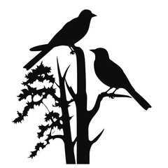 A bird sitting on top of a tree branch