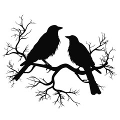A bird sitting on top of a tree branch