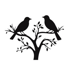 A bird sitting on top of a tree branch