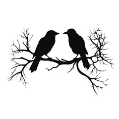 A bird sitting on top of a tree branch