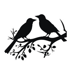 A bird sitting on top of a tree branch