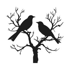 A birds sitting on top of a tree branch