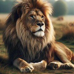 百獣の王ライオン
 - obrazy, fototapety, plakaty