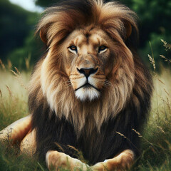 百獣の王ライオン
 - obrazy, fototapety, plakaty