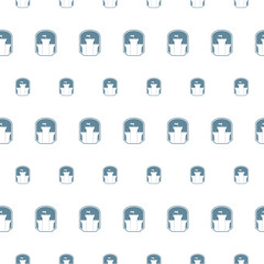 Seamless pattern with Castle icon design