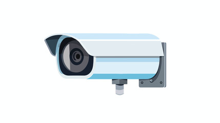 Fototapeta na wymiar CCTV camera Flat vector isolated on white background