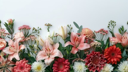 Obraz premium A delightful spring bouquet combines pink and white tulips for a touch of colorful beauty