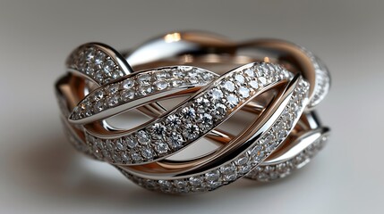 Exclusive luxury diamond couples ring