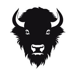 Fototapeta premium silhouette of American bison, or buffalo