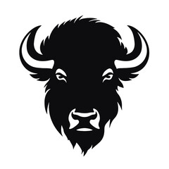 silhouette  of American bison, or buffalo